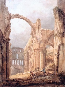 Thomas Girtin Painting - Inte watercolour painter scenery Thomas Girtin